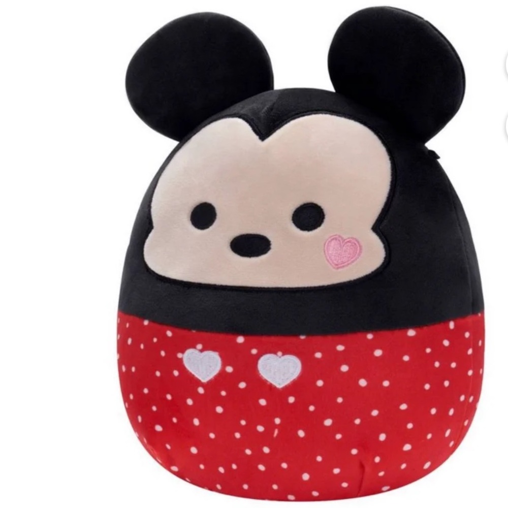 Disney Squishmallows Valentines Mickey Mouse Plush